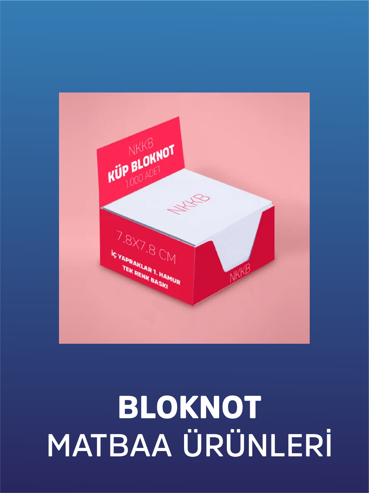 Logolu Bloknot ve Küp Notluk